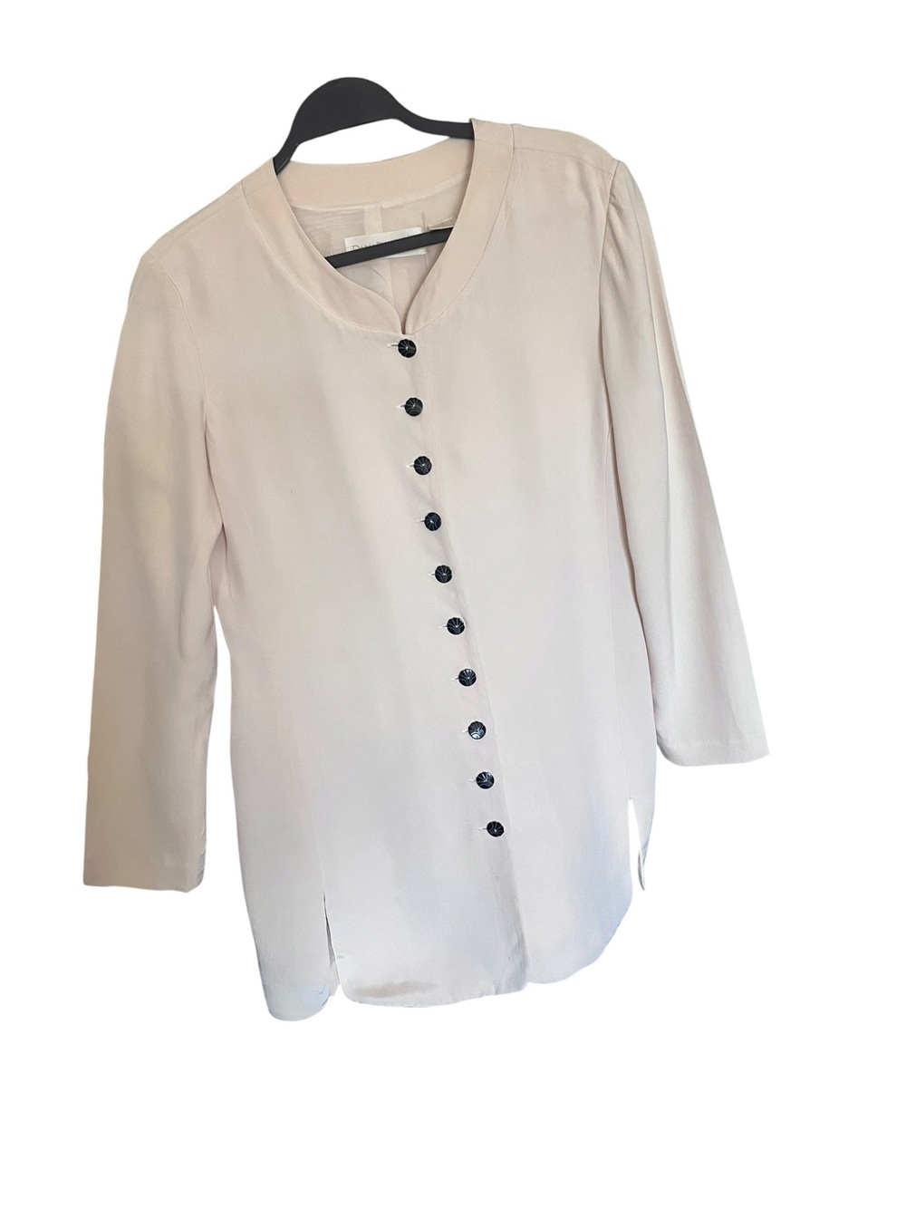 DANA BUCHMAN 100% SILK BLAZER BEIGE/ CREAM SZ 4 Women's Cream Blazer